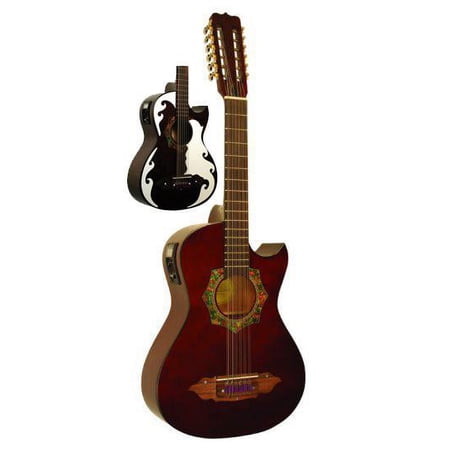 Barraza Bajo Sexto Acoustic Guitar Rosewood, Brown