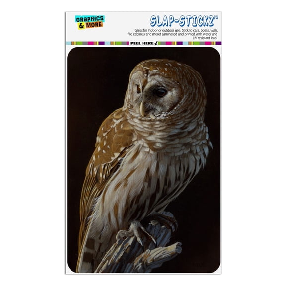 Barred Owl on Tree Branch Home Business Office Sign
