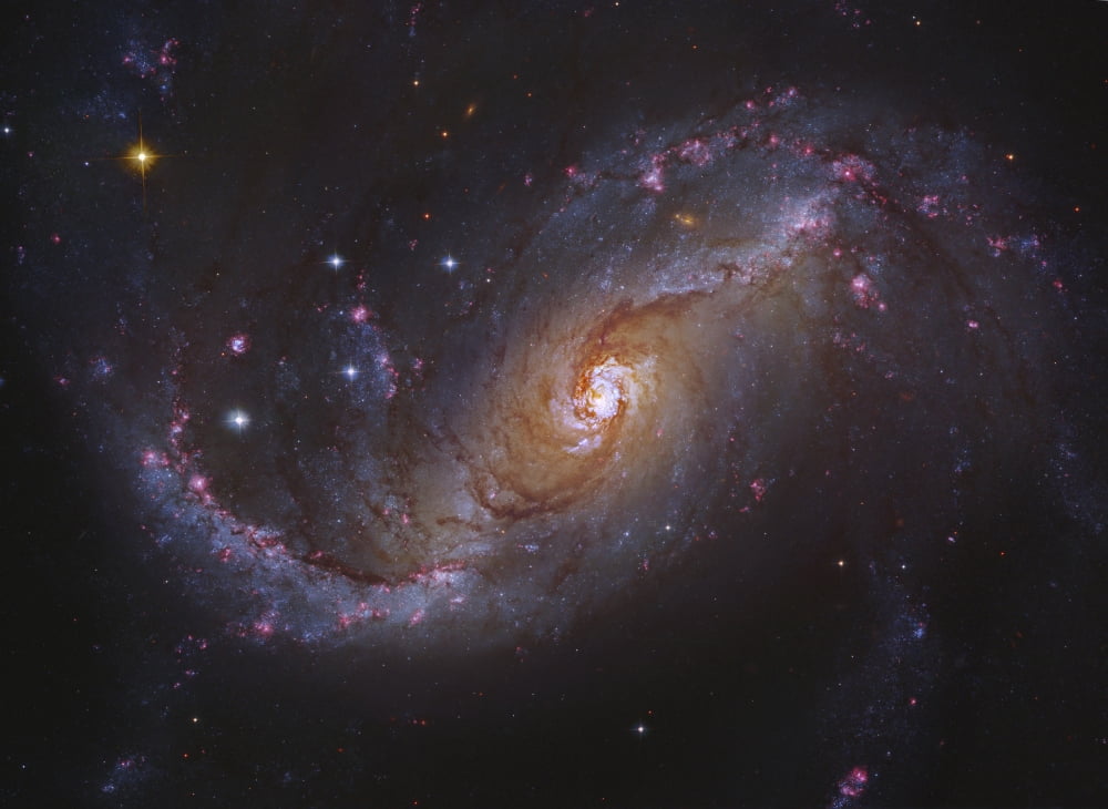 Barred Spiral Galaxy NGC 1672 in Dorado Canvas Art - Robert GendlerStocktrek Images (33 x 24)