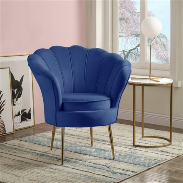 Blue scalloped chair sales