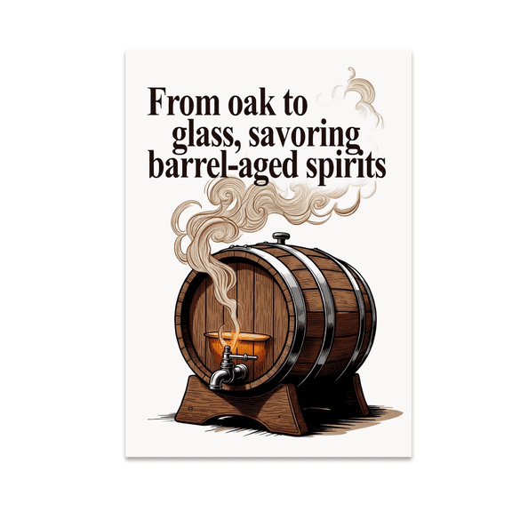 Barrel-Aged Spirits Wall Art - Whiskey Enthusiast - 13x19 Poster Print