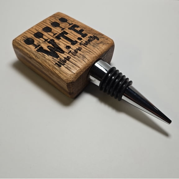 Barrel Creations, Barrel Wine Stopper, Wine Time Finally, Bottle Stopper