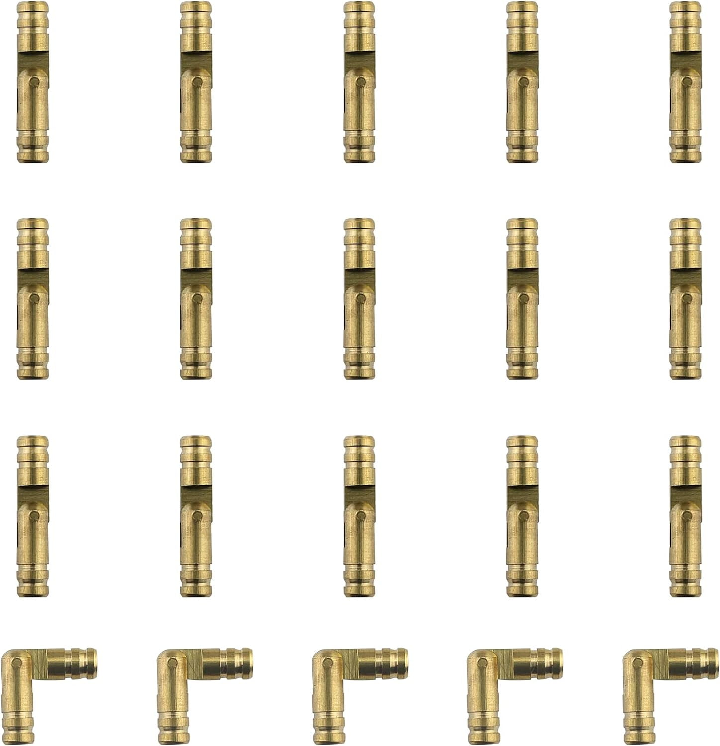 Barrel Hinges, 20Pcs Brass Invisible Hinges Hidden Cylindrical Barrel
