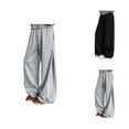 thumbnail image 1 of Barrel Leg Sweatpants Women 2025 Elastic High Waist Drawstring Loose Fit Wide Leg Casual Pants with Pockets Trousers, 1 of 6