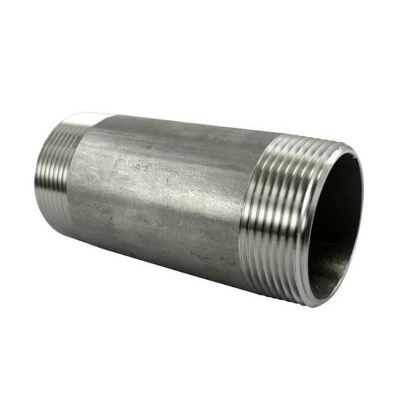 Barrel Nipple 1-1/2" NPT Threaded Ends, 1-1/2" Male x 12" Length