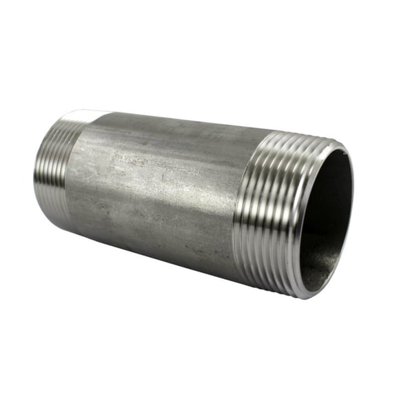 Barrel Nipple 1-1/2" NPT Threaded Ends, 1-1/2" Male x 3-1/2" Length