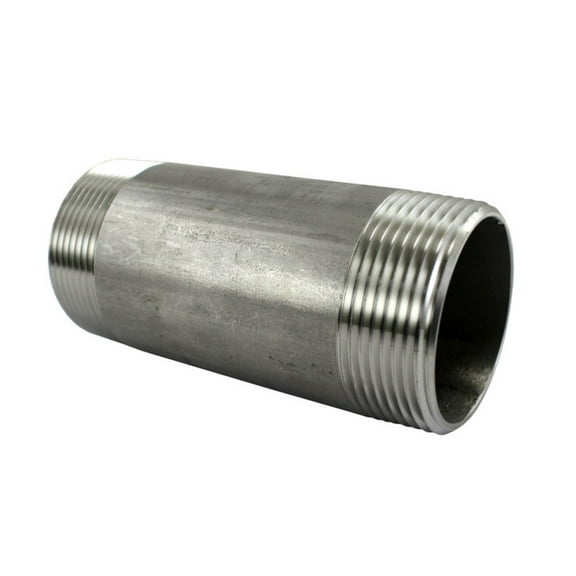 Barrel Nipple 1-1/2" NPT Threaded Ends, 1-1/2" Male x 4 1/2" Length