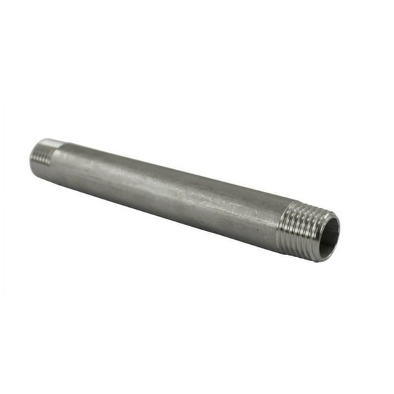 Barrel Nipple 1/4" NPT Threaded Ends, 1/4" Male x 3" Length