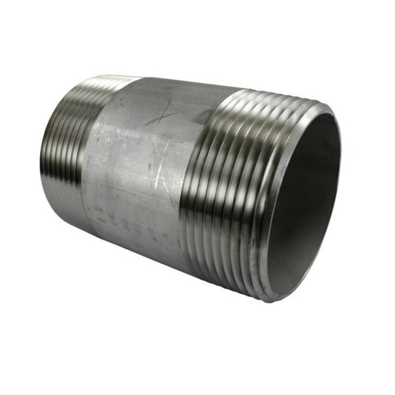 Barrel Nipple 2-1/2" NPT Threaded Ends, 2-1/2" Male x 4 1/2" Length