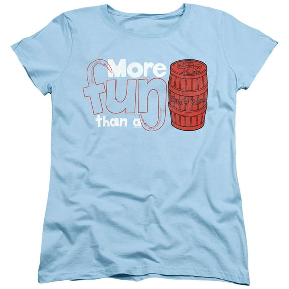 Barrel Of Monkeys More Fun S/S Women's T-Shirt Light Blue