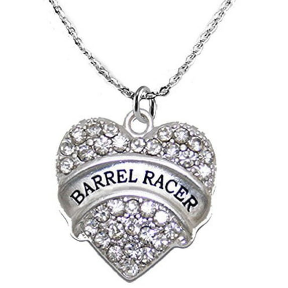 Barrel Racer Crystal Necklace, Safe-Nickel, Lead, & Cadmium Free!