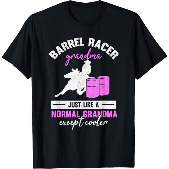 Barrel Racer Grandma Rodeo Grandmother Horse Barrel Racing T-Shirt