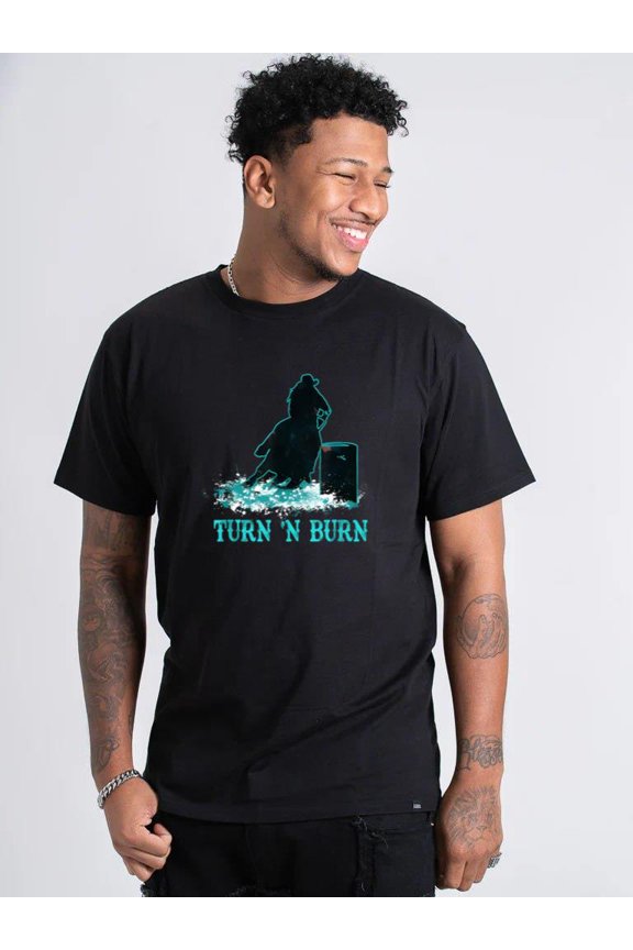 Barrel Racer Turn N Burn Rodeo Chaser T-Shirt, for men & women