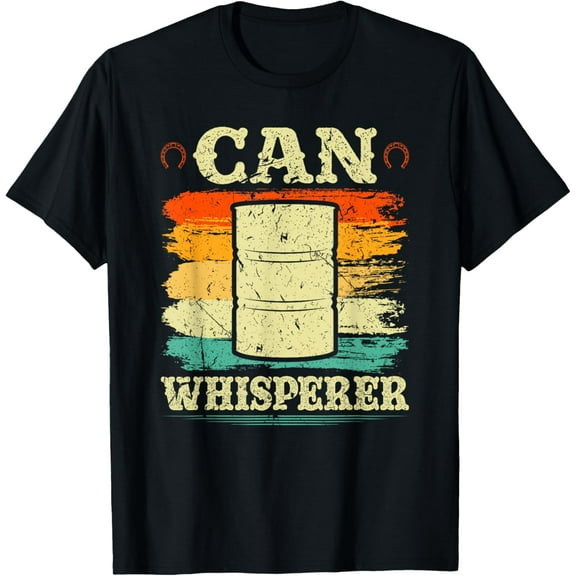 Barrel Racing Can Whisperer, Retro Rodeo Barrel Racer T-Shirt