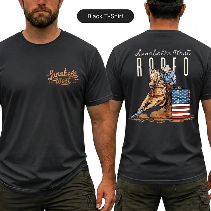 Barrel Racing Cowgirl Horse T-Shirt - Walmart.com