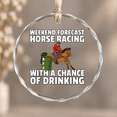Barrel Racing Horse Rodeo Theme Ornament, Indoor Decoration, Circle ...