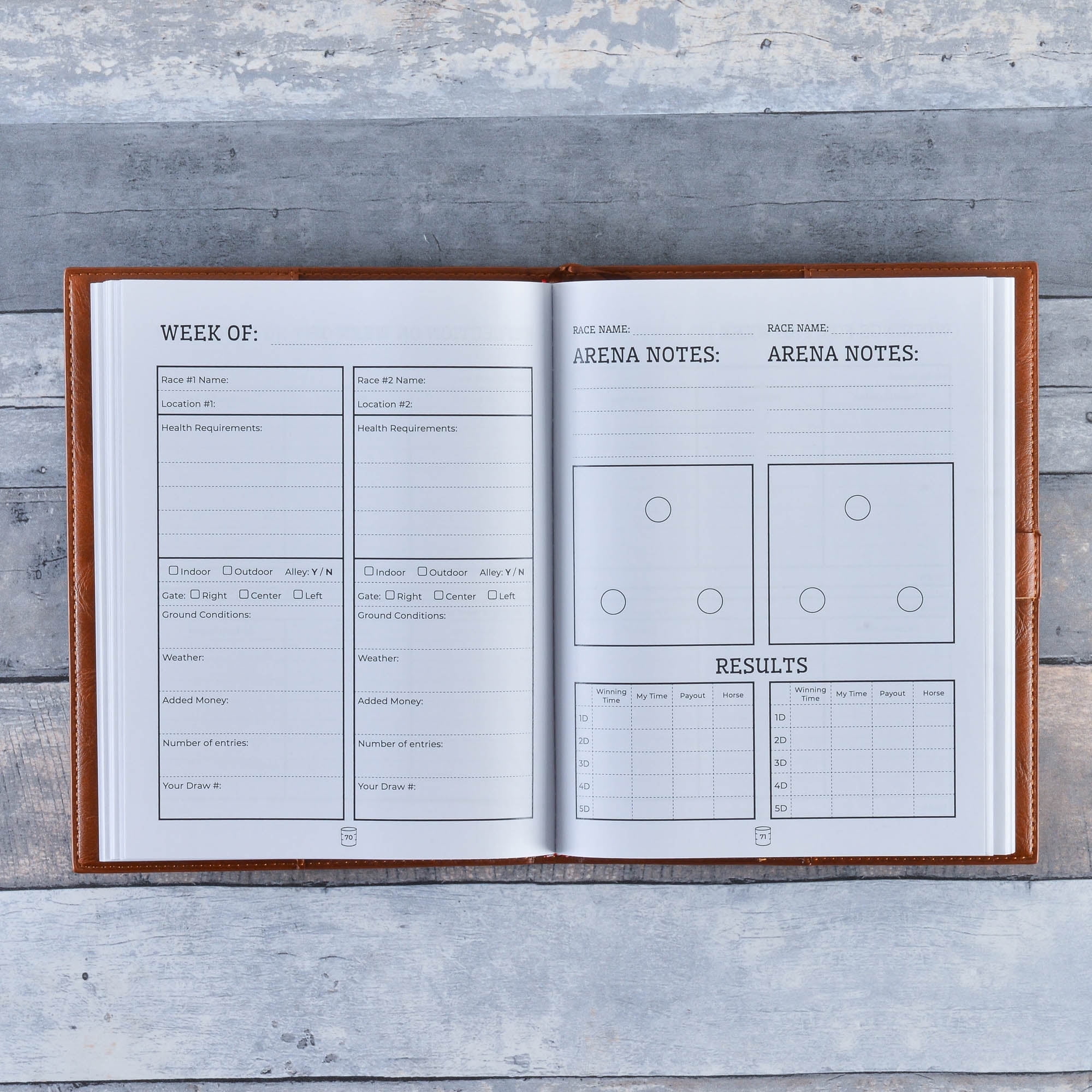 Barrel Racing Record Book, Barrel Racing Gifts for All Ages, 50 Plus ...