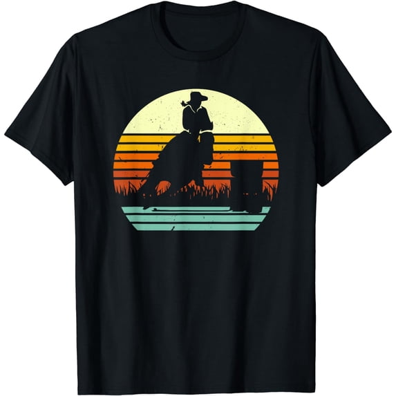 Barrel Racing Retro Style T-Shirt
