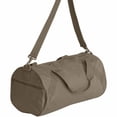 thumbnail image 1 of Barrel Shape Recycled Small Duffel Bag Totes With Front Pocket And Single Zippered Main Compartment For Gym Travel Work Business Casual Travel Work Wear, 1 of 6