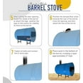 Barrel Stove Kit for 55 Gallon Drum Perfect For 3055 Gallon Wood