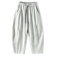 thumbnail image 1 of Barrel Sweatpants Girls Baggy Front Seam Drawstring Curved Wide Leg Sweatpants for Teen Girls Gym Y2k Sweats Pants Joggers, 1 of 5