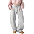 thumbnail image 1 of Barrel Sweatpants Women Y2K Baggy Wide Leg Sweatpants with Pockets high waisted pants for women Soft Womens Fall Fashion, 1 of 7