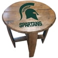 thumbnail image 1 of Michigan State Spartans Team Oak Barrel Table, 1 of 1