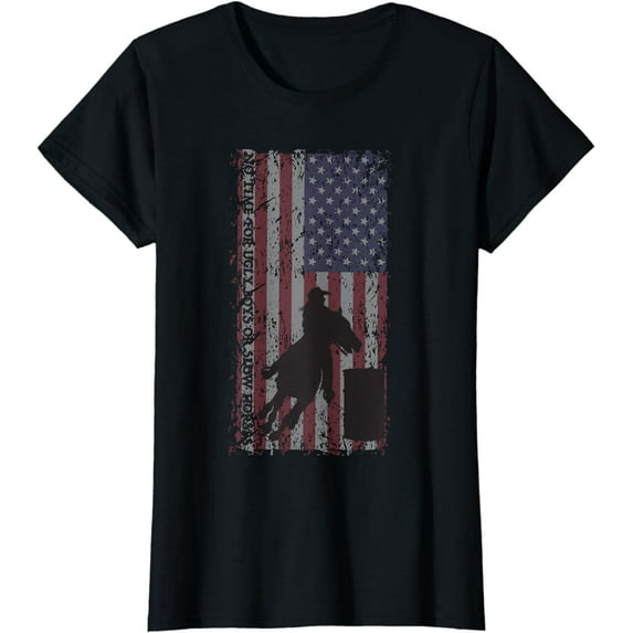 Barrel racer t shirt, horse racing and rodeo girls