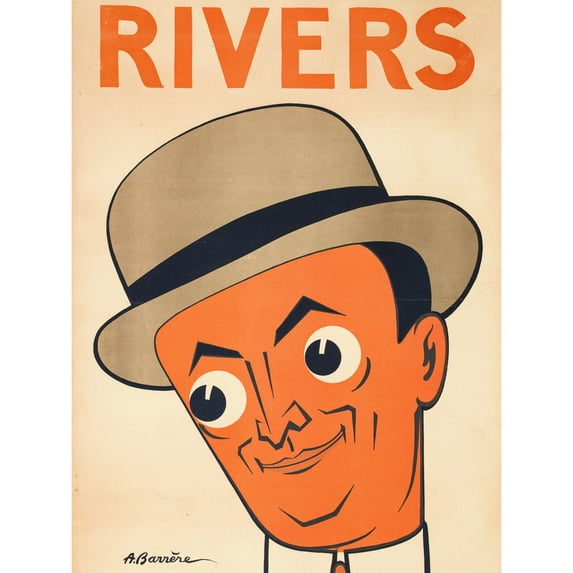 Barrere Comedian Comic Rivers Show Advert Extra Large Art Print Wall Mural Poster Premium XL
