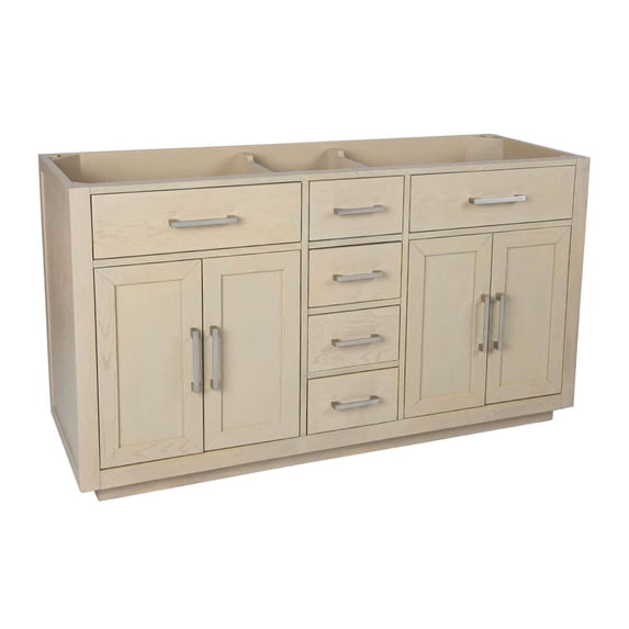 Barrett 60 Inch Oak Vanity Base - Light Oak
