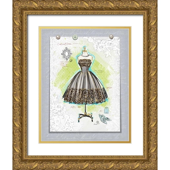 Barrett, Chad 20x24 Gold Ornate Wood Framed with Double Matting Museum Art Print Titled - Vintage Stylist 1