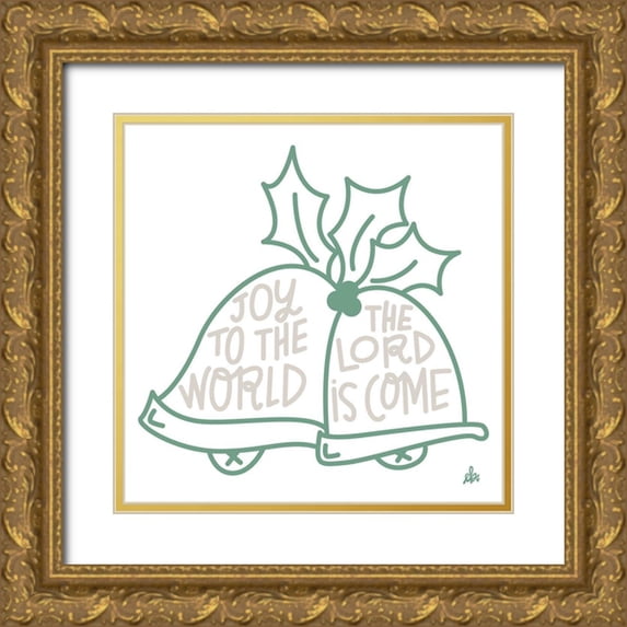 Barrett, Erin 12x12 Gold Ornate Wood Framed with Double Matting Museum Art Print Titled - Joy to the World