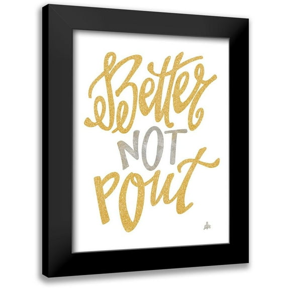 Barrett, Erin 12x14 Black Modern Framed Museum Art Print Titled - Better Not Pout