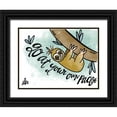 thumbnail image 1 of Barrett, Erin 14x12 Black Ornate Wood Framed with Double Matting Museum Art Print Titled - Go at Your Own Pace, 1 of 4