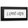 thumbnail image 1 of Barrett, Erin 14x8 Black Modern Framed Museum Art Print Titled - I Cant Cook, 1 of 5