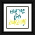 thumbnail image 1 of Barrett, Erin 15x15 Black Ornate Wood Framed with Double Matting Museum Art Print Titled - Bring Your Own Sunshine, 1 of 4
