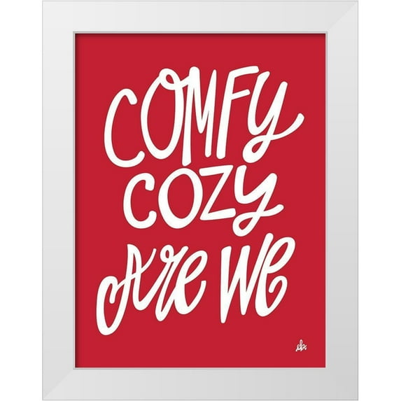 Barrett, Erin 15x18 White Modern Wood Framed Museum Art Print Titled - Comfy Cozy Are We