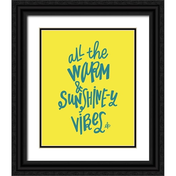 Barrett, Erin 26x32 Black Ornate Wood Framed with Double Matting Museum Art Print Titled - Warm and Sunshiny Vibes