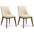 thumbnail image 1 of Barrett Mid-Century Velvet Dining Chair in Beige (Set of 2), 1 of 7