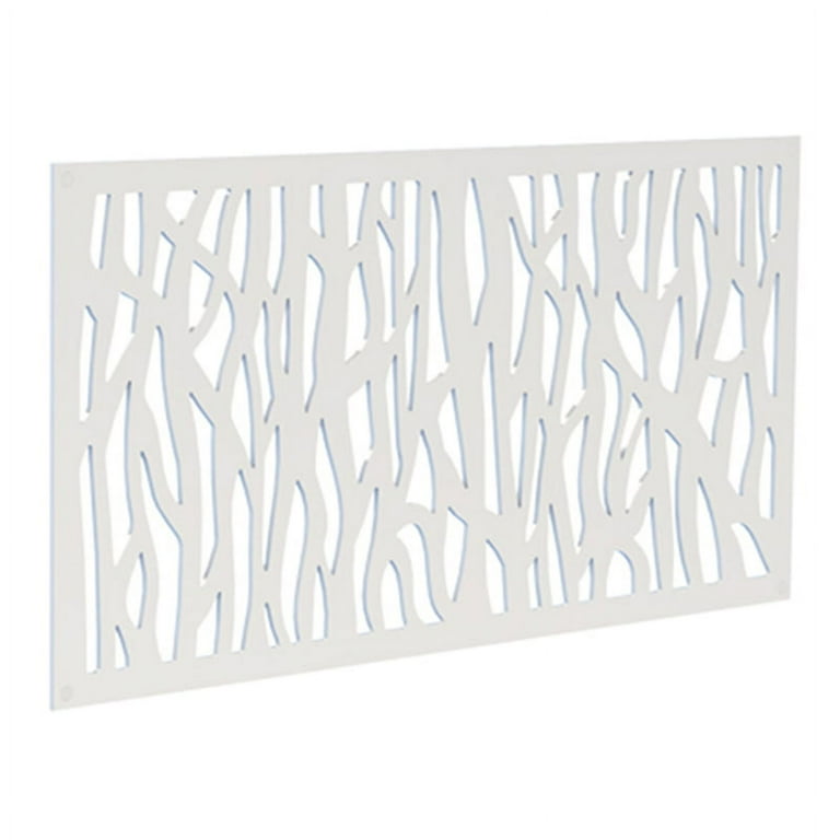 Barrette Outdoor Living Sprig 2 ft. W X 4 ft. L Black Polymer Screen Panel Barrette Outdoor Living Sprig 2 ft. W X 4 ft. L Black Polymer Screen Panel