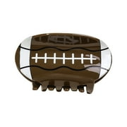 Barrettes , Bradem Geometric Rugby Hair Clips Rugby Hair Clips Shape Hair Jaw Clips American Football Hair Clips Non Slip Sports Hair Barrettes Strong Hold Hair Styling Accessories for Wom