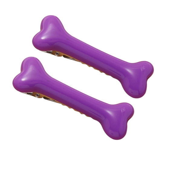 Barrettes Color Dog Bone Hair Clips Dog Bone Accessories for Christmas Party Women's and Girls' Hair Styling