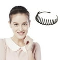 thumbnail image 1 of Barrettes Bar Headband with Teeth for Secure Fit Black Brown Lace Hair Accessories for Daily Wear, 1 of 6