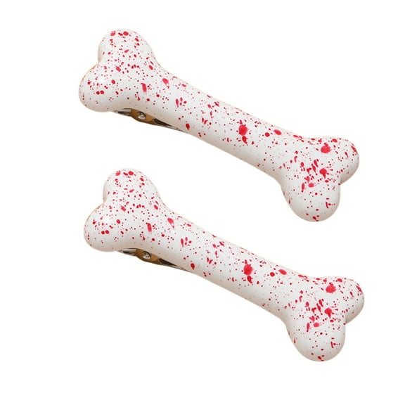 Barrettes Hair Clips for Women and Girls – Color Dog Bone Design for Christmas Party Handmade Fashion Accessory Cute Dog Bone Clips for Daily Styling