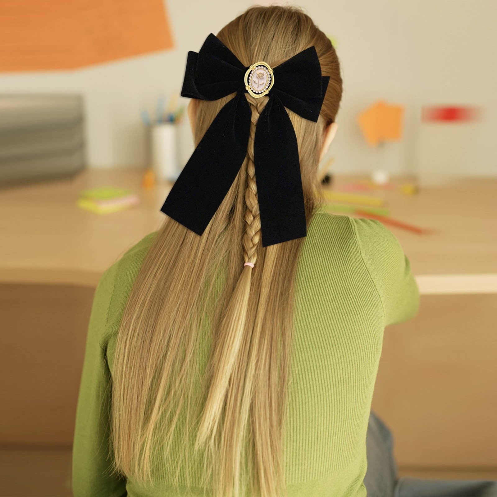 Barrettes for Hair No Crease Hair Clips Rubber Barrettes Hair Clip Metal Barrettes for Hair Hair