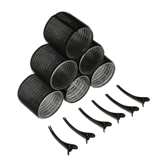 Barrettes Hair Styling Tools - Curling Rods With Clips Hair Curling Tools Self Grip Lazy Hairstyling Kit for Effortless Character Creation