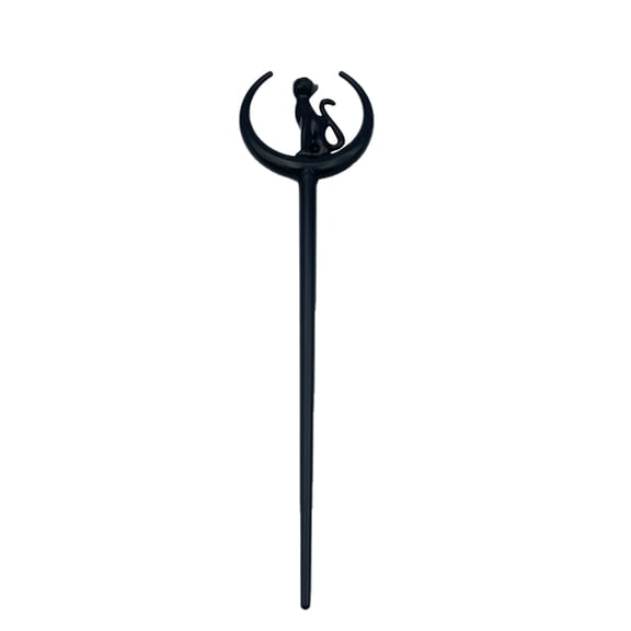 Barrettes Hair for Women and Girls Gothic Black Bat Hairpin Metal Crow Halloween Accessories Party Decoration Unique Hair, 7*1. in, Black-B