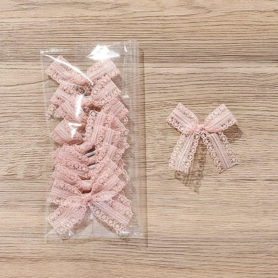 Barrettes White Lace Bow Hair Clips Hair Accessories Headwear Kids Hairgrips ORANGE PINK