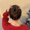 Barrettes for Women, Hair Barrettes,Tassel Clip Christmas Headdress