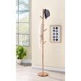 thumbnail image 1 of Barric Rose Gold Metal Transitional 6 Hook Twiggy Coat Rack Stand, 1 of 4
